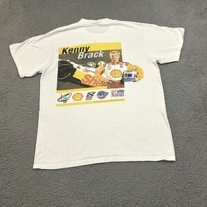 Vintage Speedgear Shirt Mens Medium White Kenny Brack Rahal Racing Made In USA‎